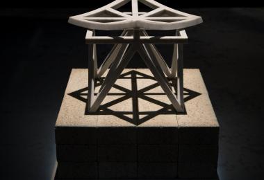 Unfolding Unity Stool: Marble Edition