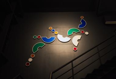 The Dancing Letters Wall Piece / Three Arabic letters: Baa, Taa & Thaa (2017)