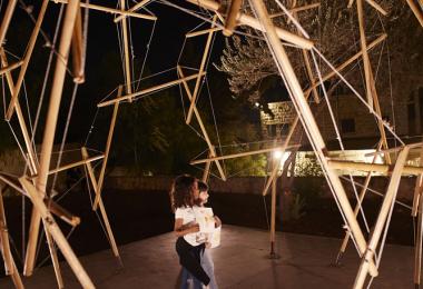 Reciprocal Frame Tensegrity Pavilion, 2019